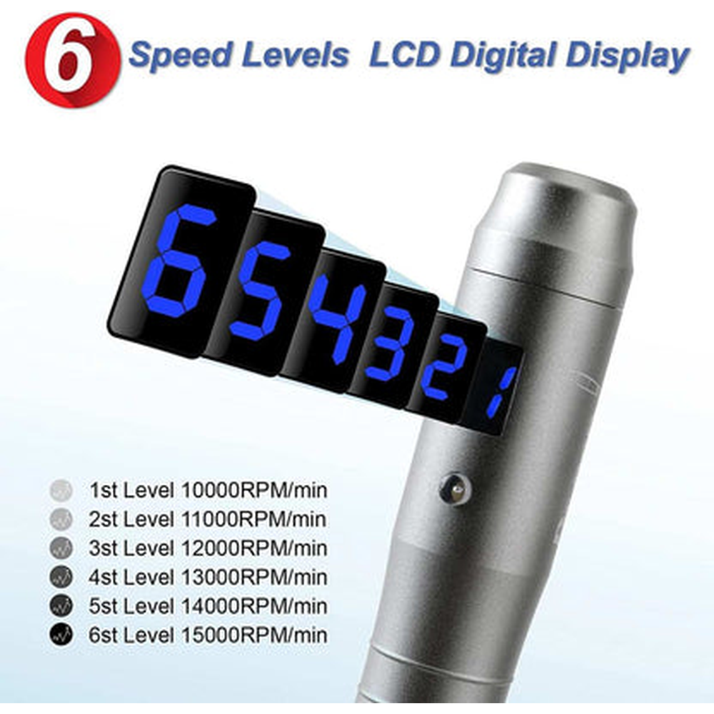 Dr. Pen M8 digital speed display with six selectable speed levels