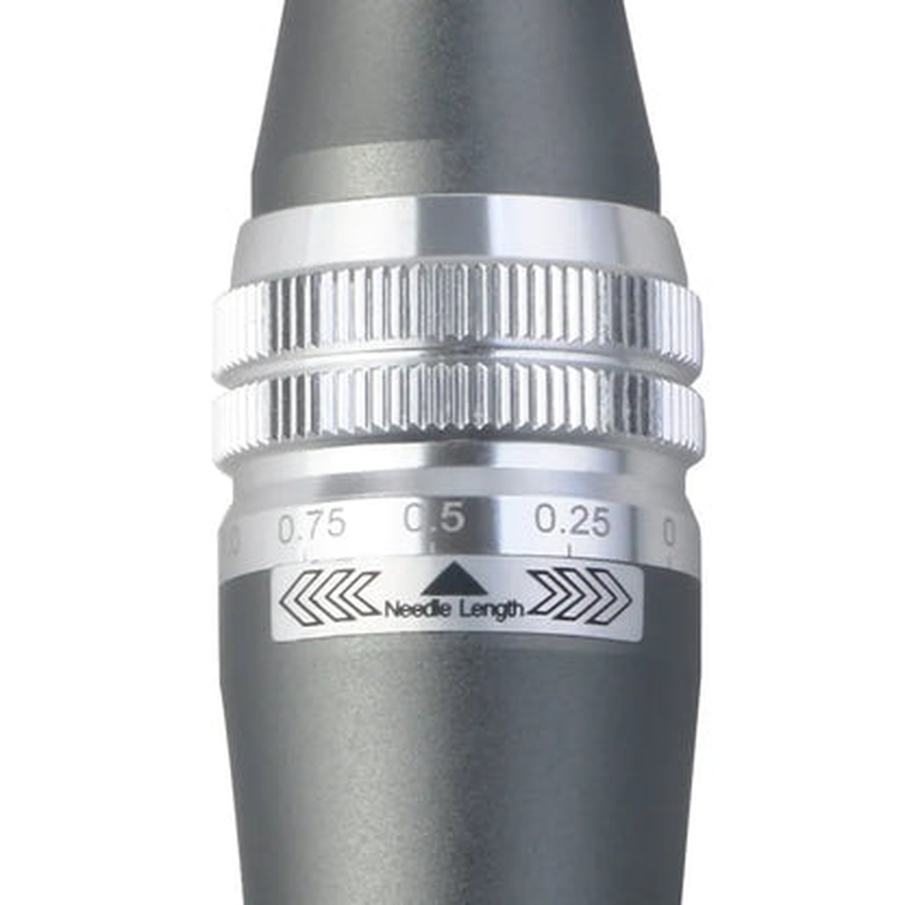 Close-up of the Dr. Pen M8 graduated needle-length adjustment ring