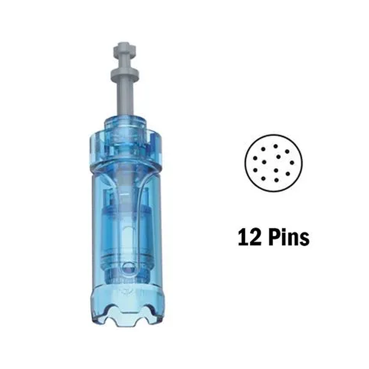 12-pin replacement cartridge for Dr. Pen A11, M8s, A9 and A8S with tip-pattern diagram