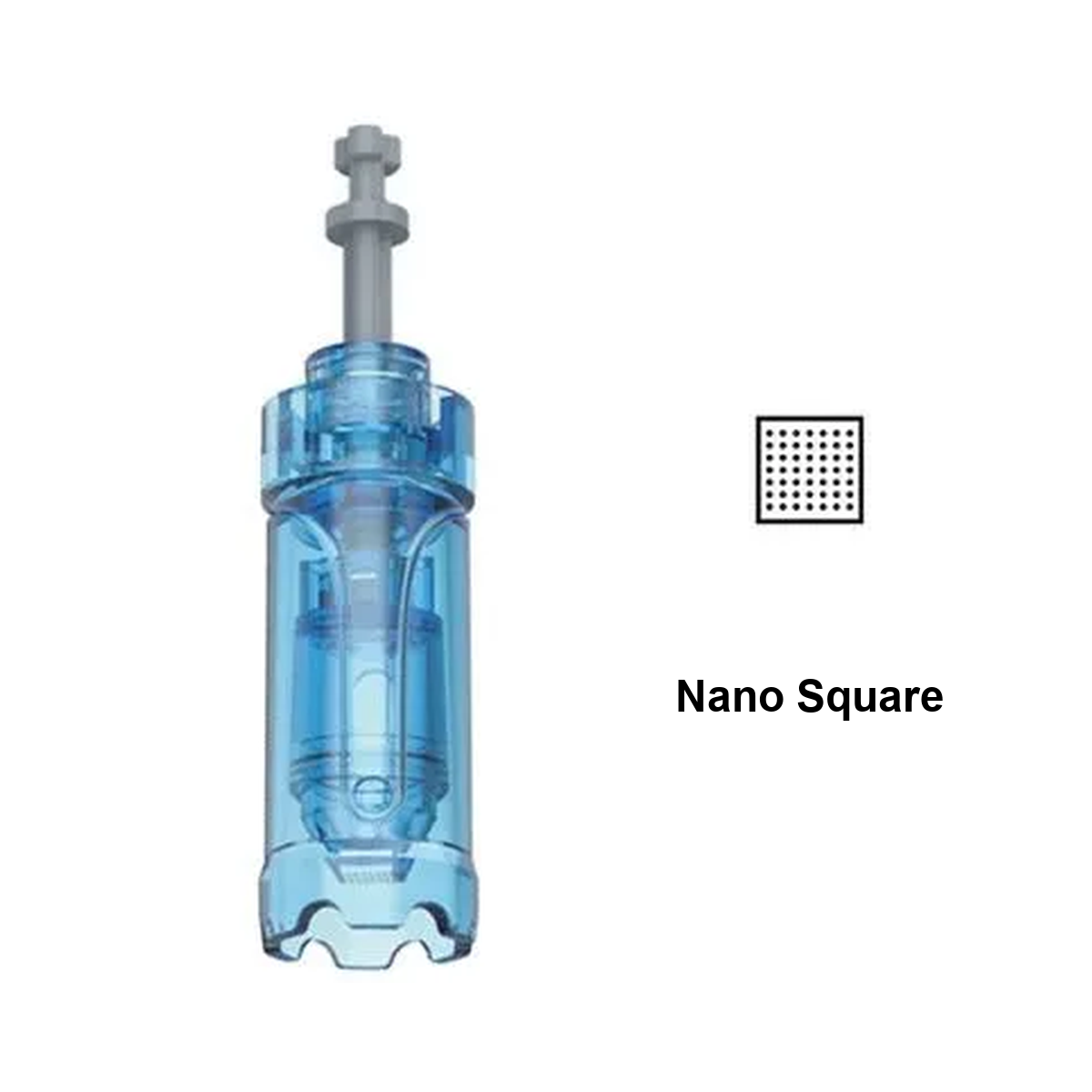 Nano Square replacement cartridge for Dr. Pen A11, M8s, A9 and A8S with square tip-pattern diagram